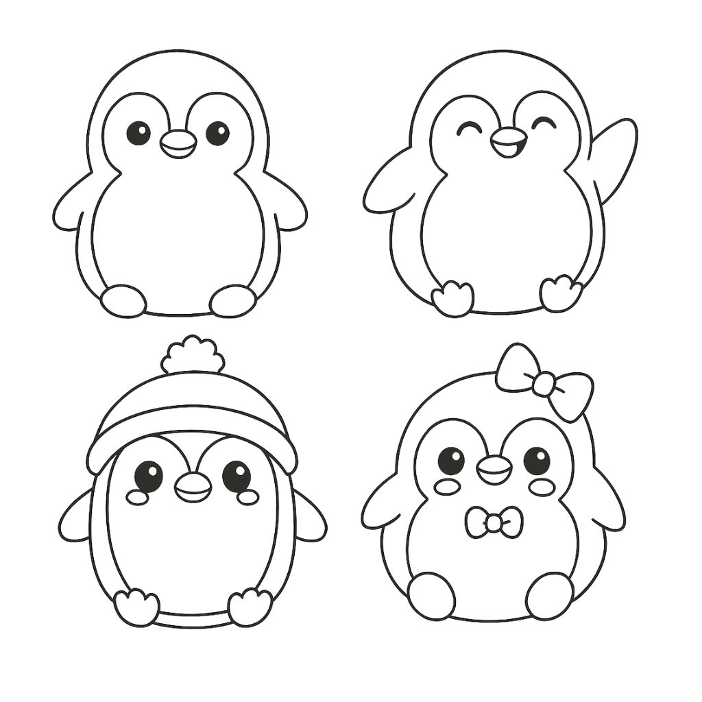 coloriage kawaii animaux mignon a imprimer