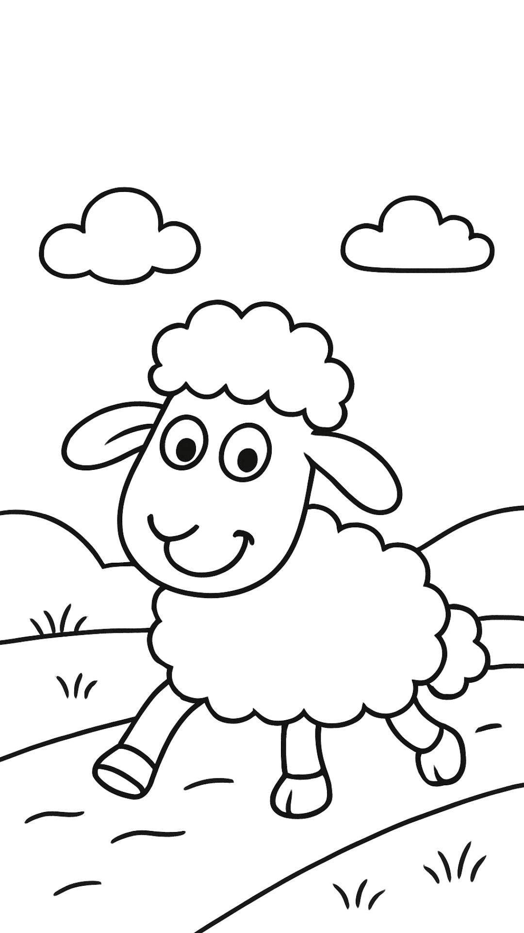 coloriage mouton aid