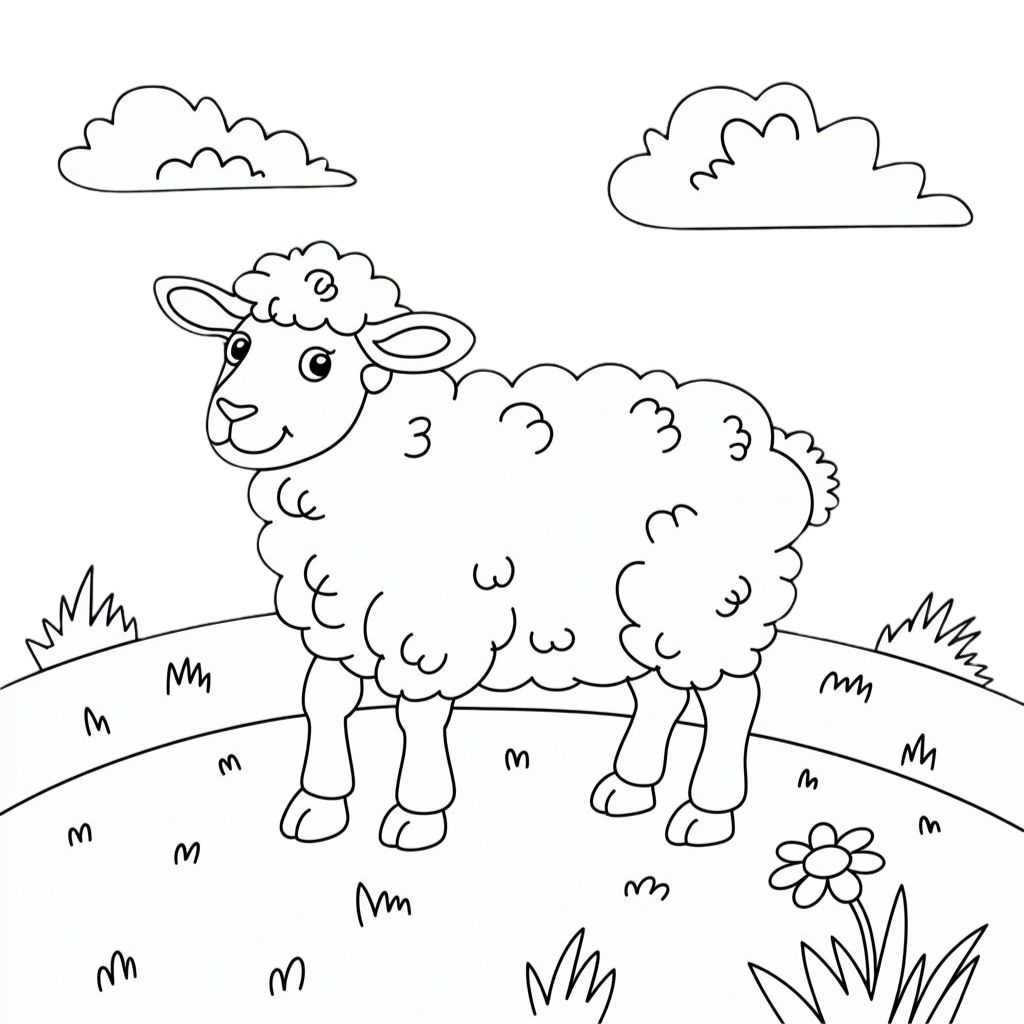 mouton coloriage imprimer