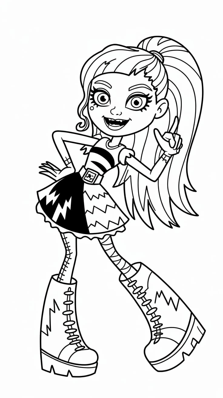 dessin coloriage monster high