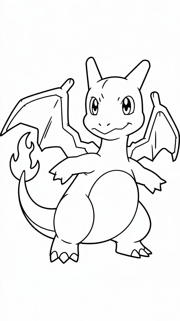 dracaufeu coloriage à imprimer