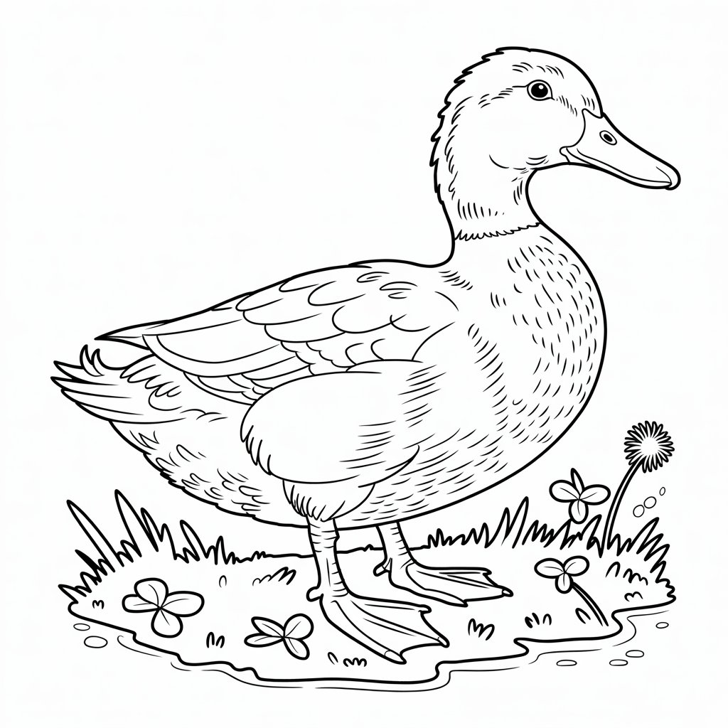 dessiner canard facile