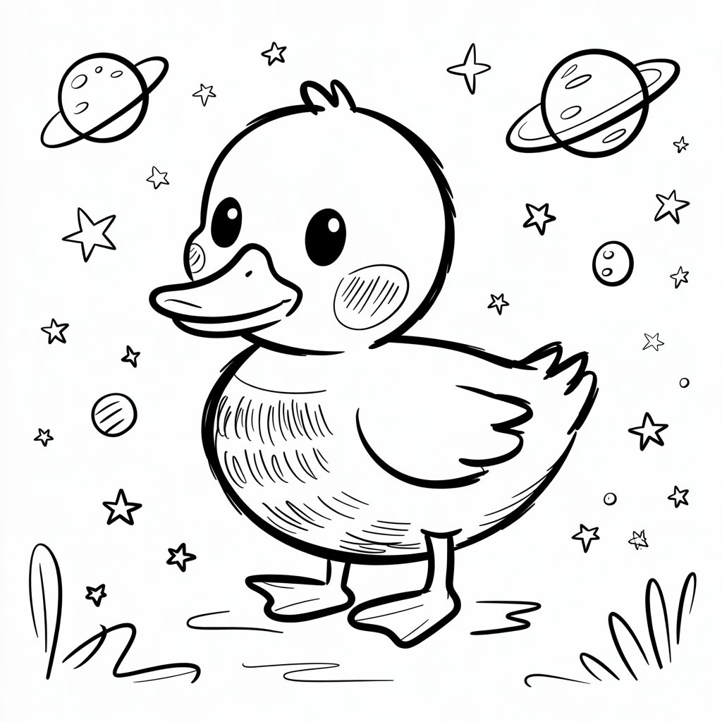 canard coloriage