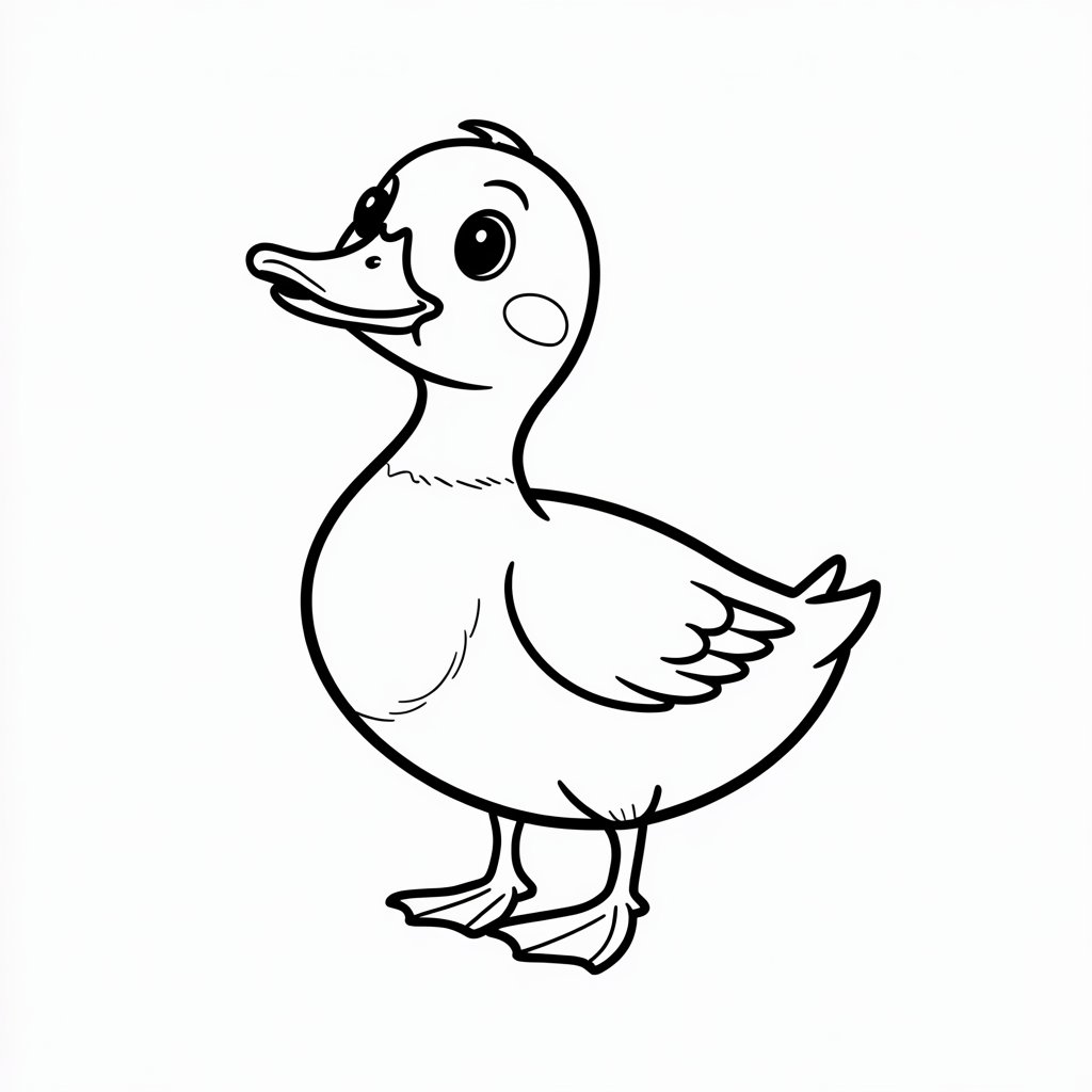 canard facile à dessiner