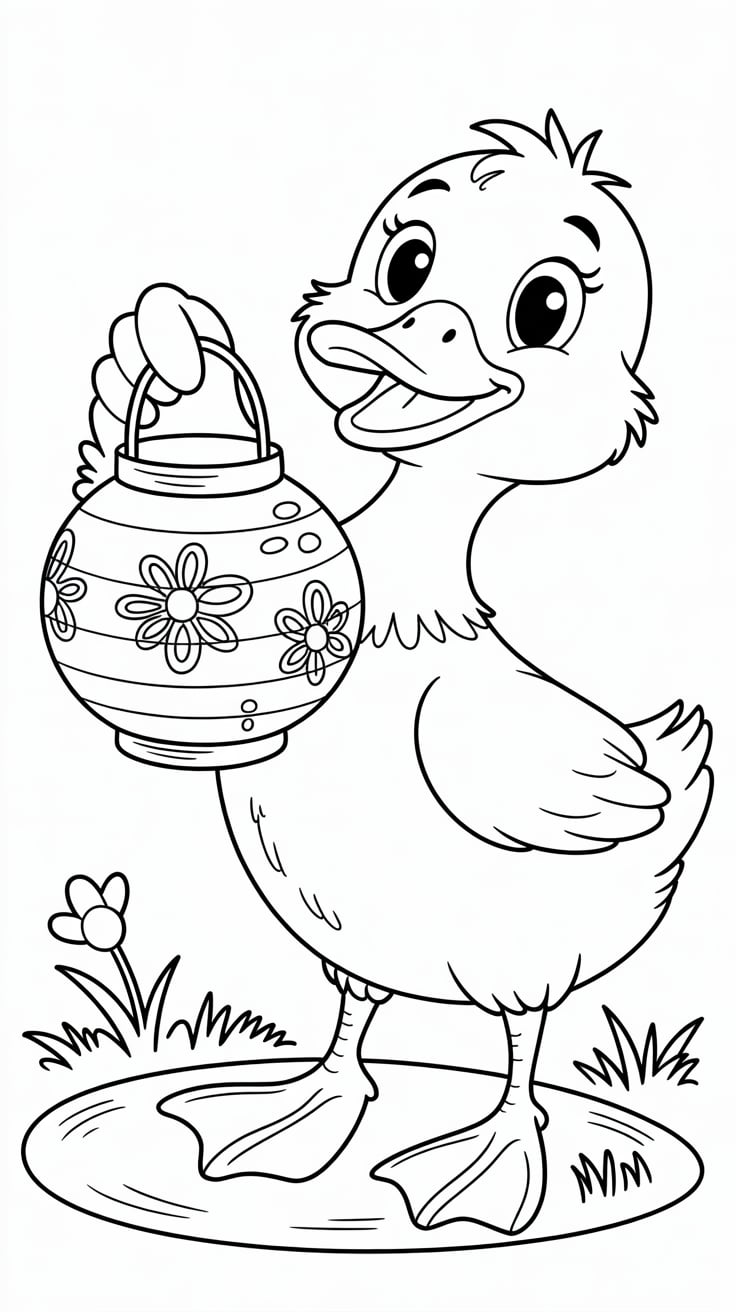 dessin canard mignon