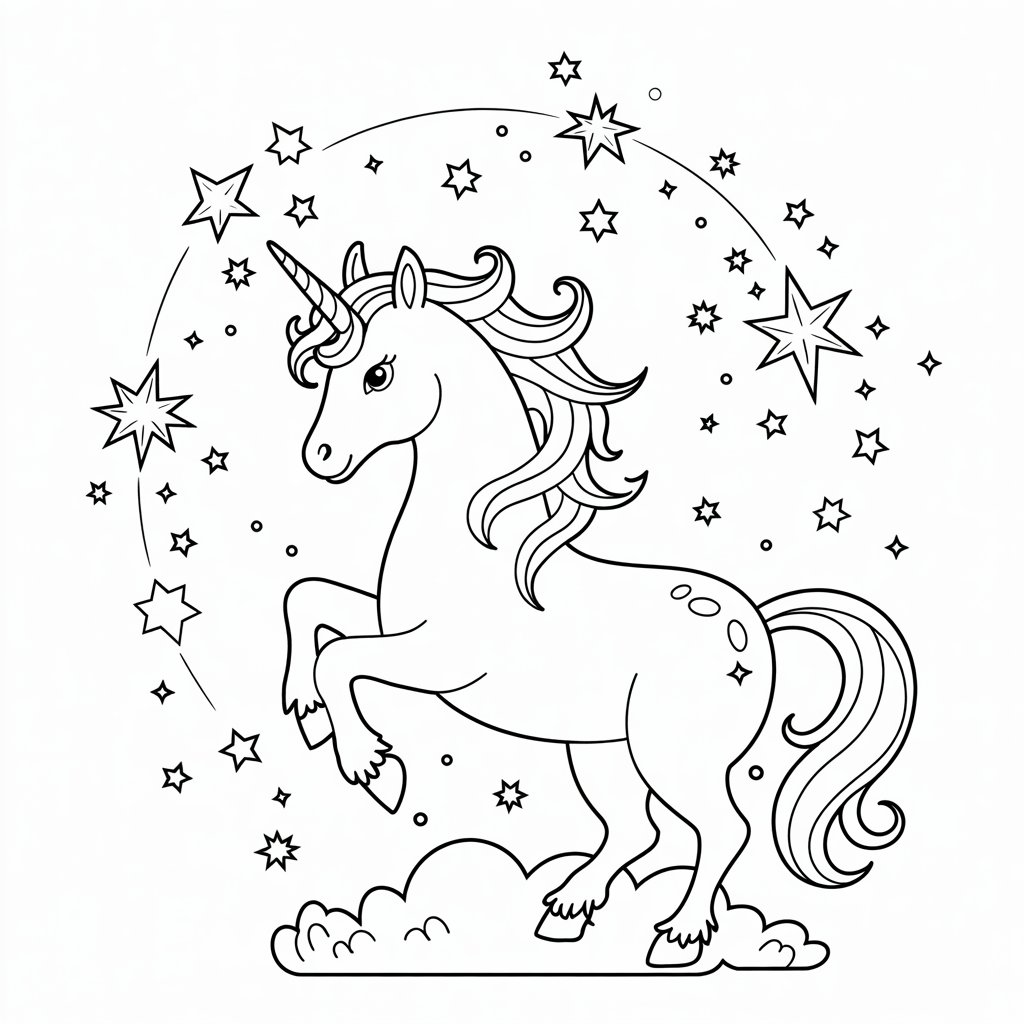 dessiner une licorne