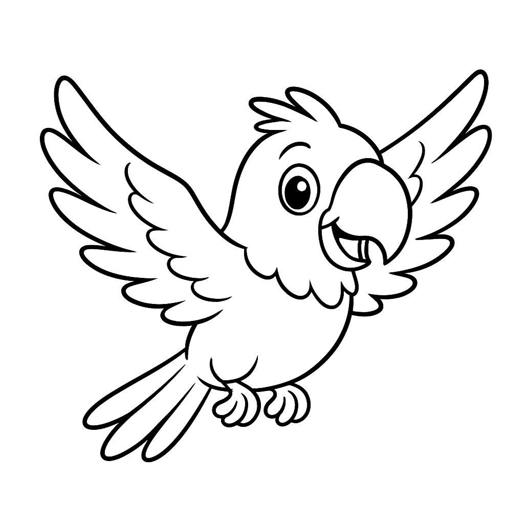 coloriage perroquet imprimer