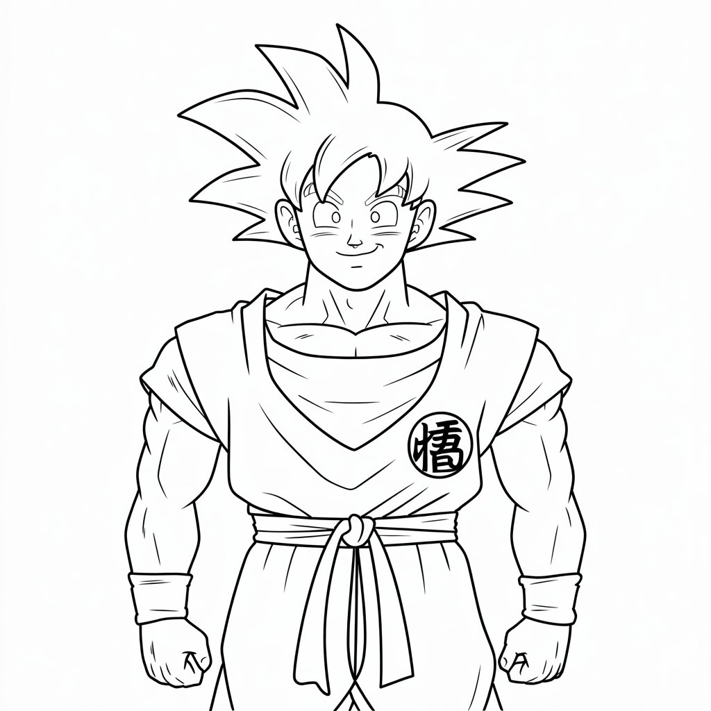 coloriage de goku