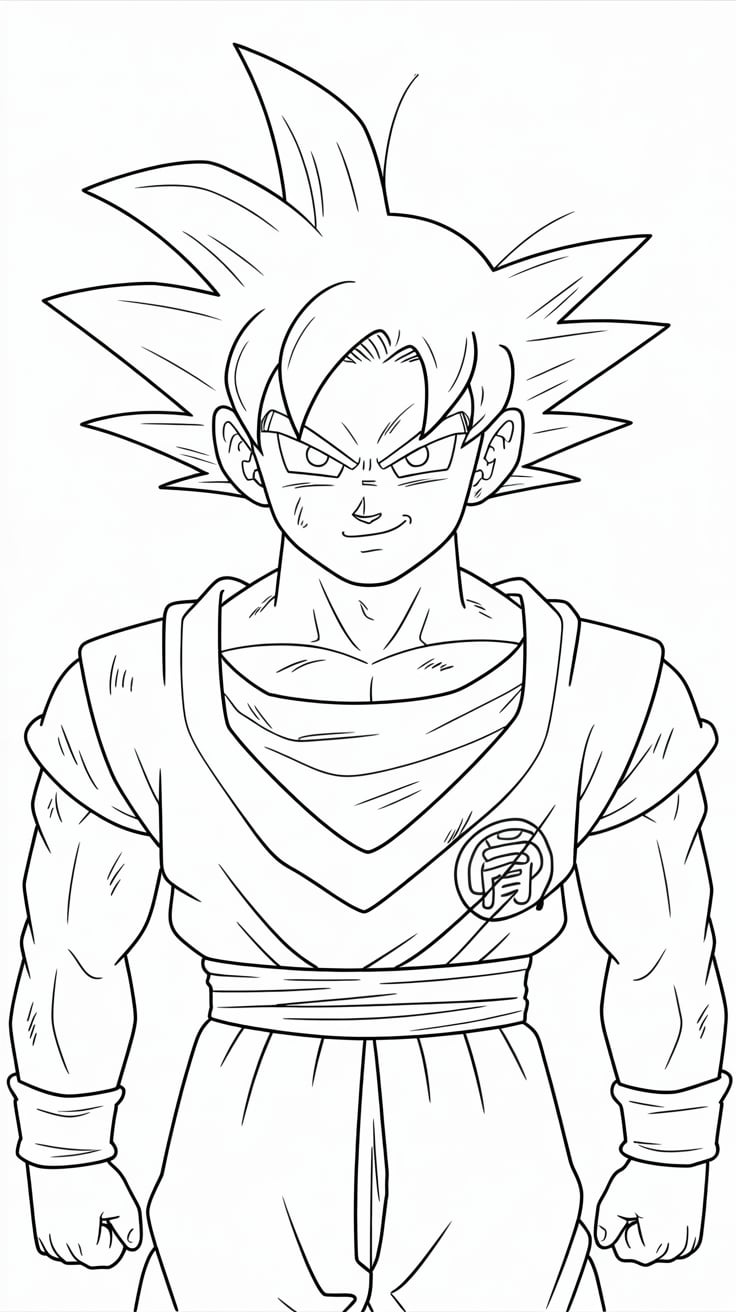 coloriage dragon ball z goku
