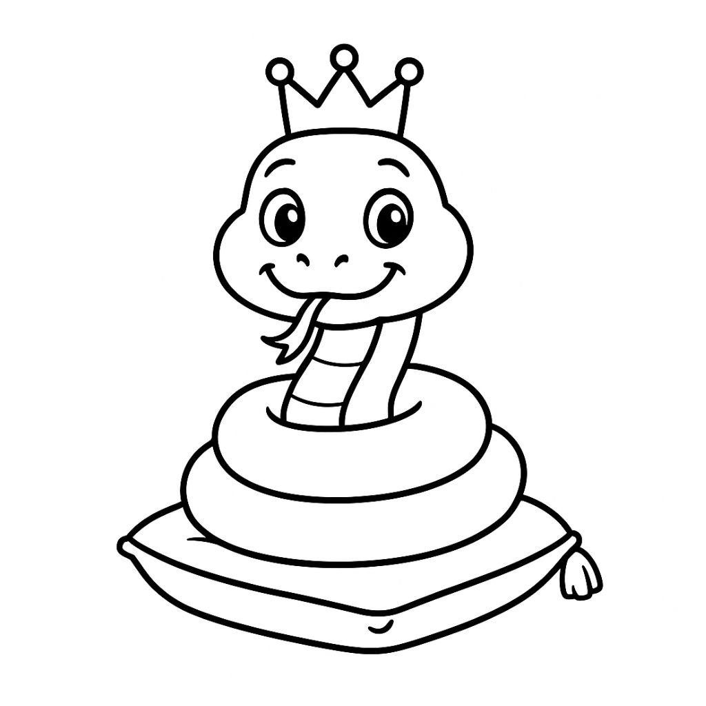 coloriage à imprimer serpent