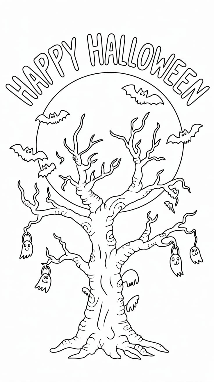 dessins arbre facile