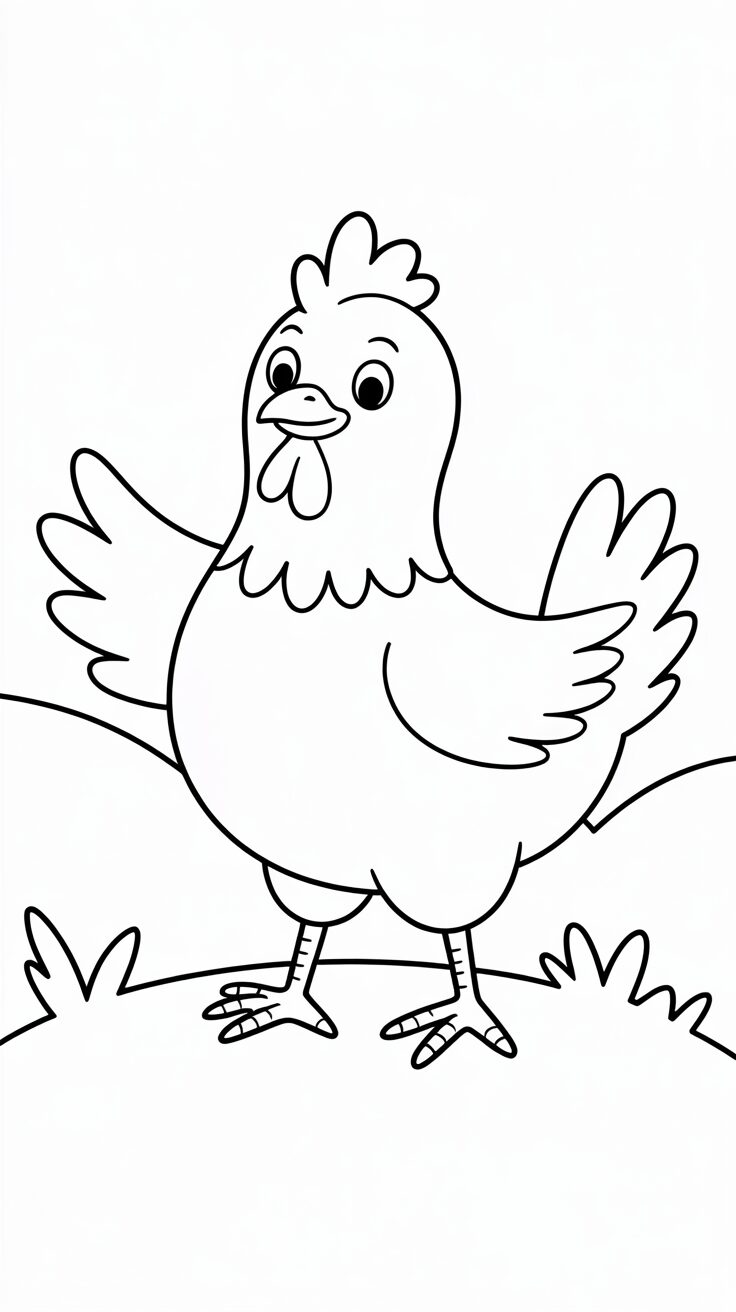 dessiner une poule facilement