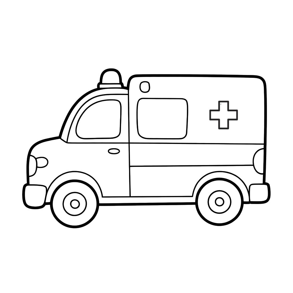 coloriage de ambulance