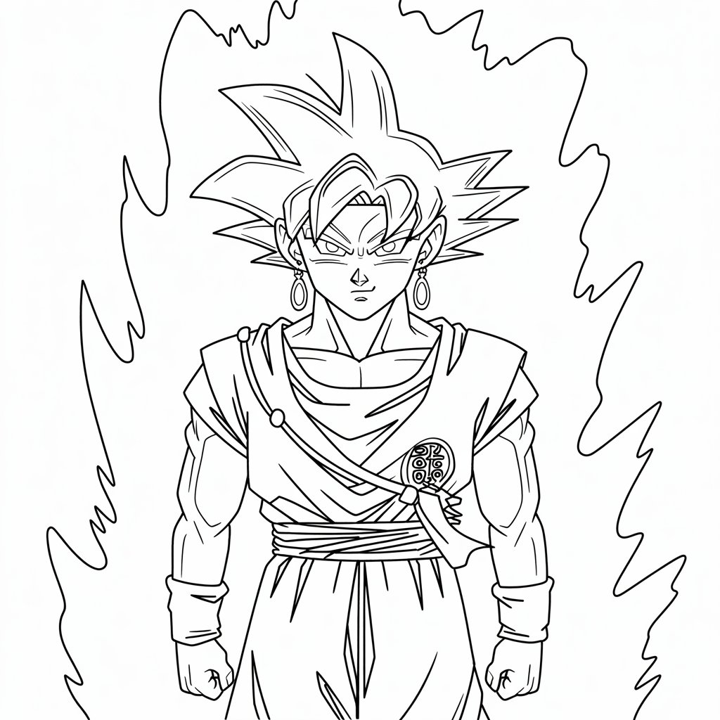 coloriage goku black