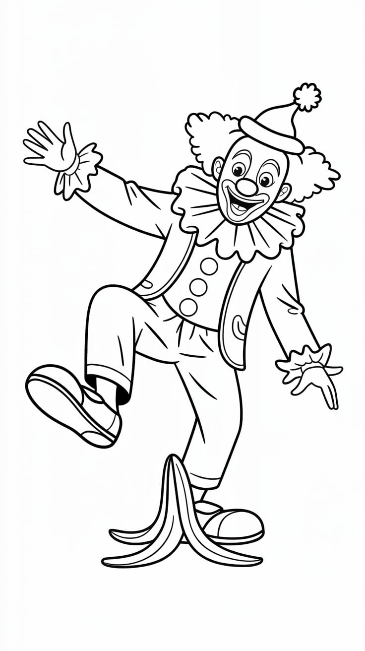 dessin de clown