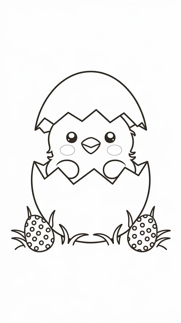 coloriage oeufs de paques maternelle