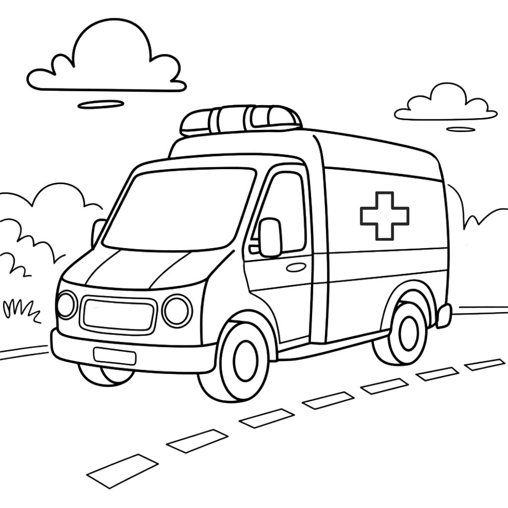 dessin ambulance