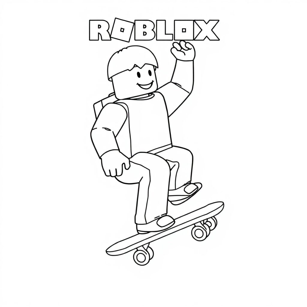 coloriage roblox bakon