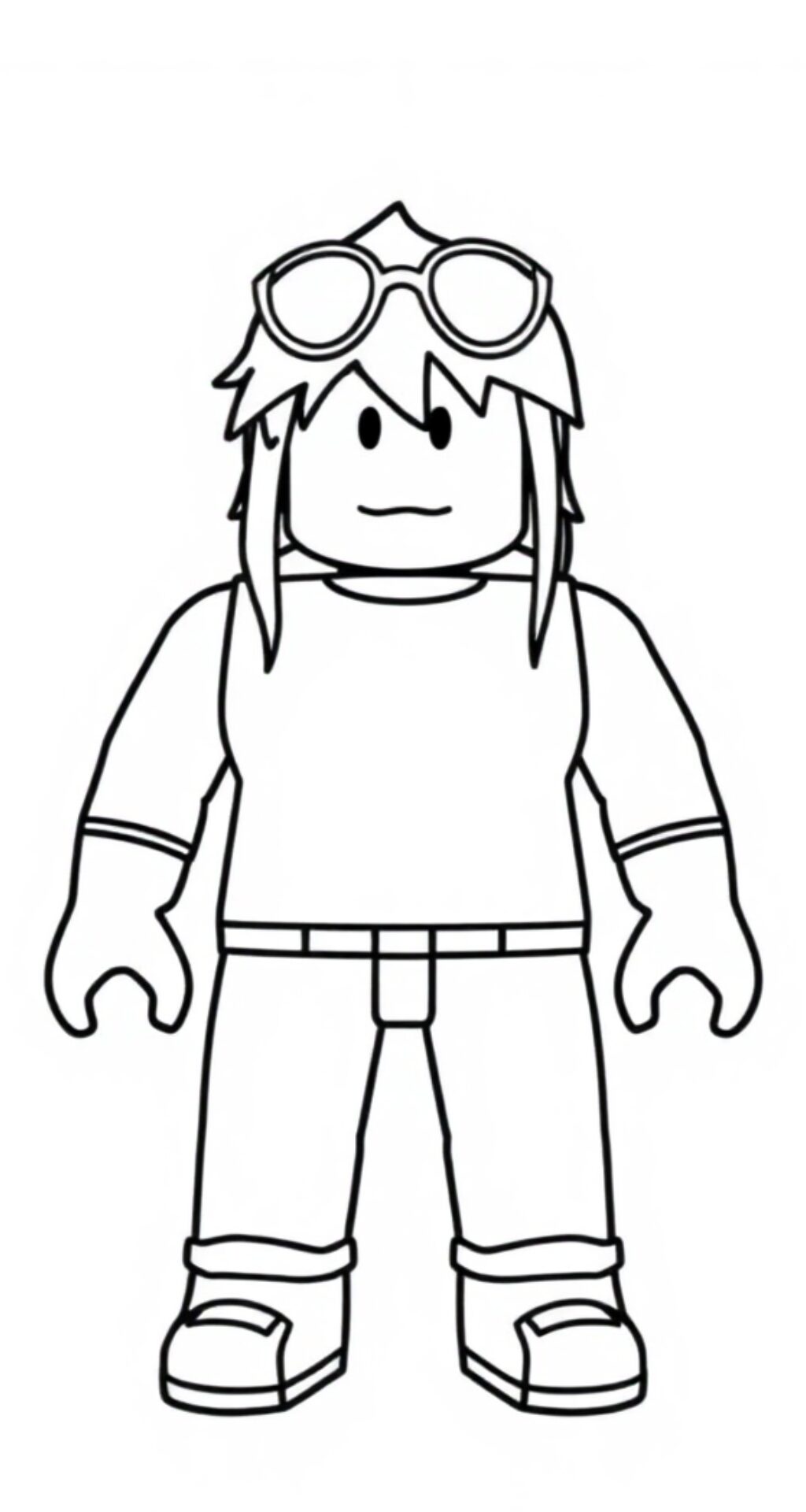 coloriage roblox skin