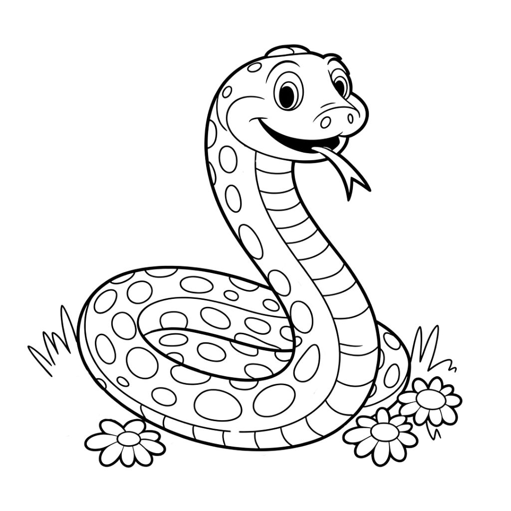 coloriage serpents