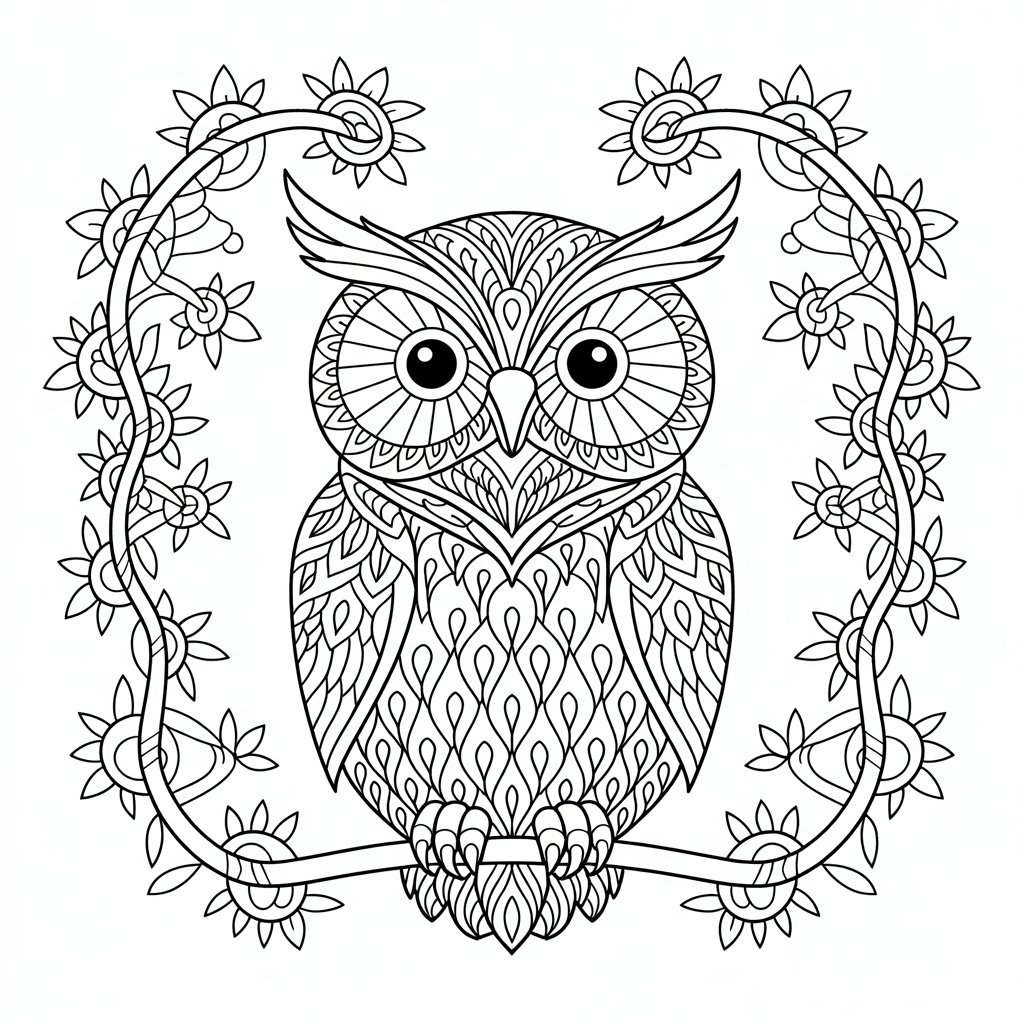 dessin un hibou