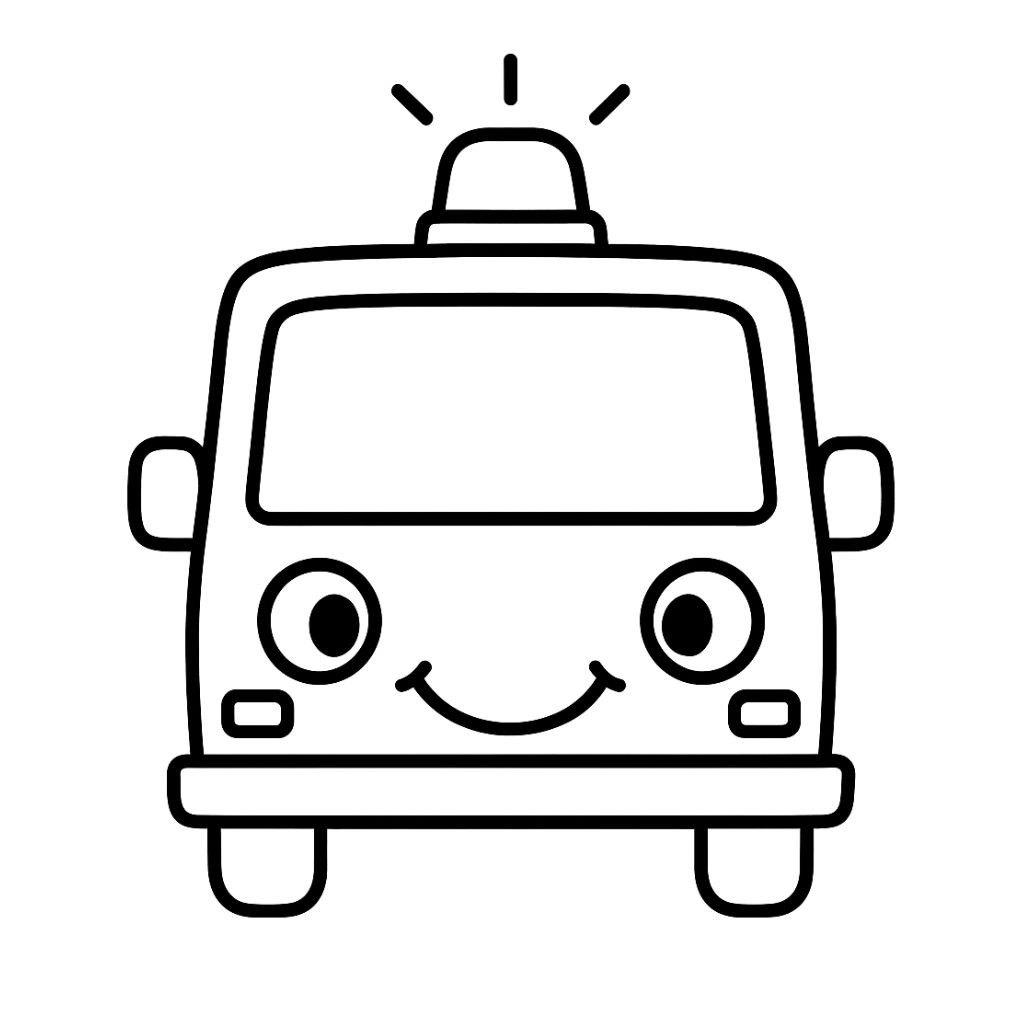 ambulance dessin facile