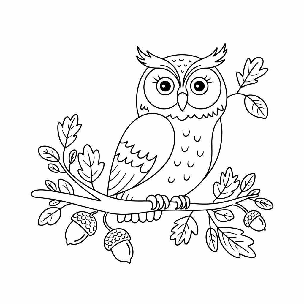 hibou dessin facile