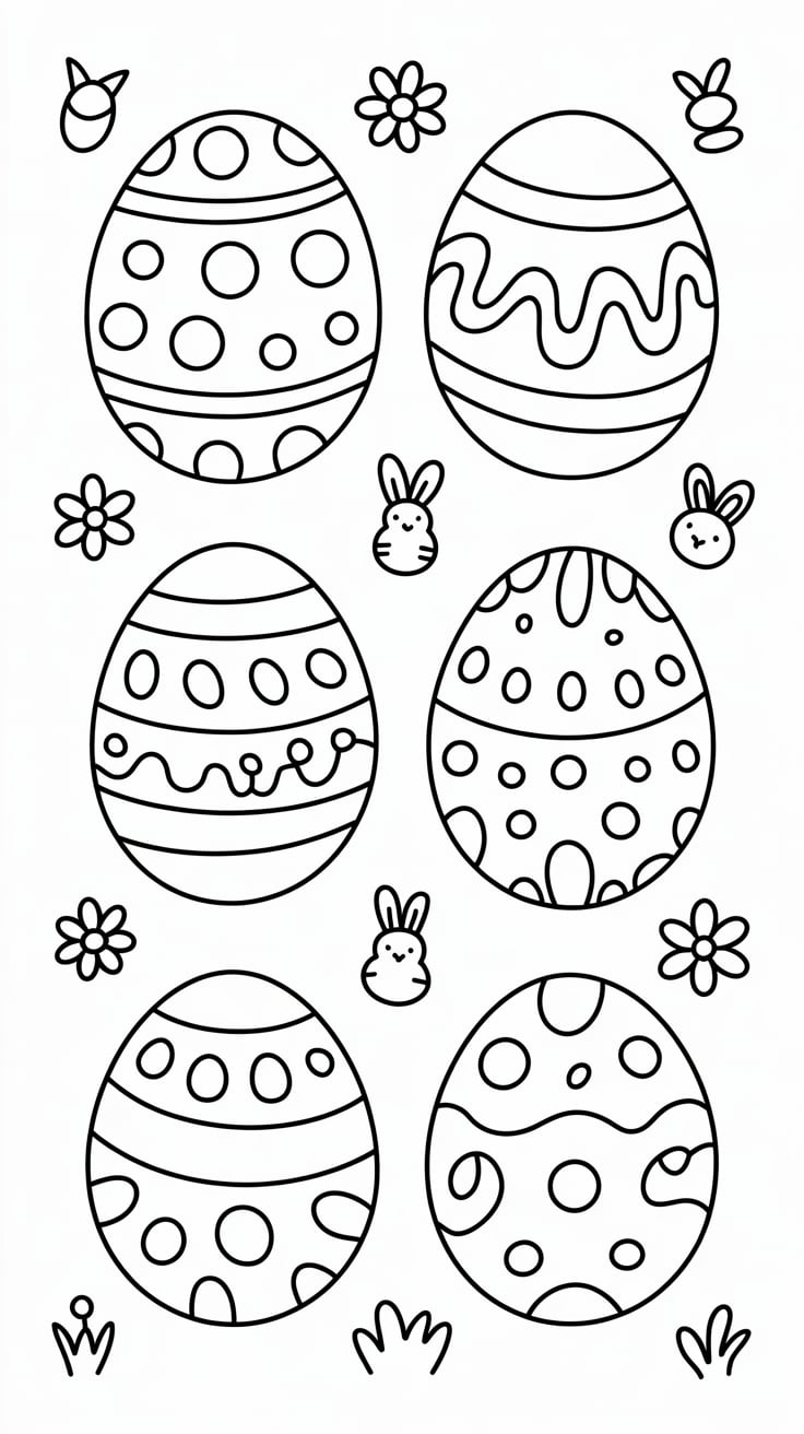 oeuf de paques coloriage