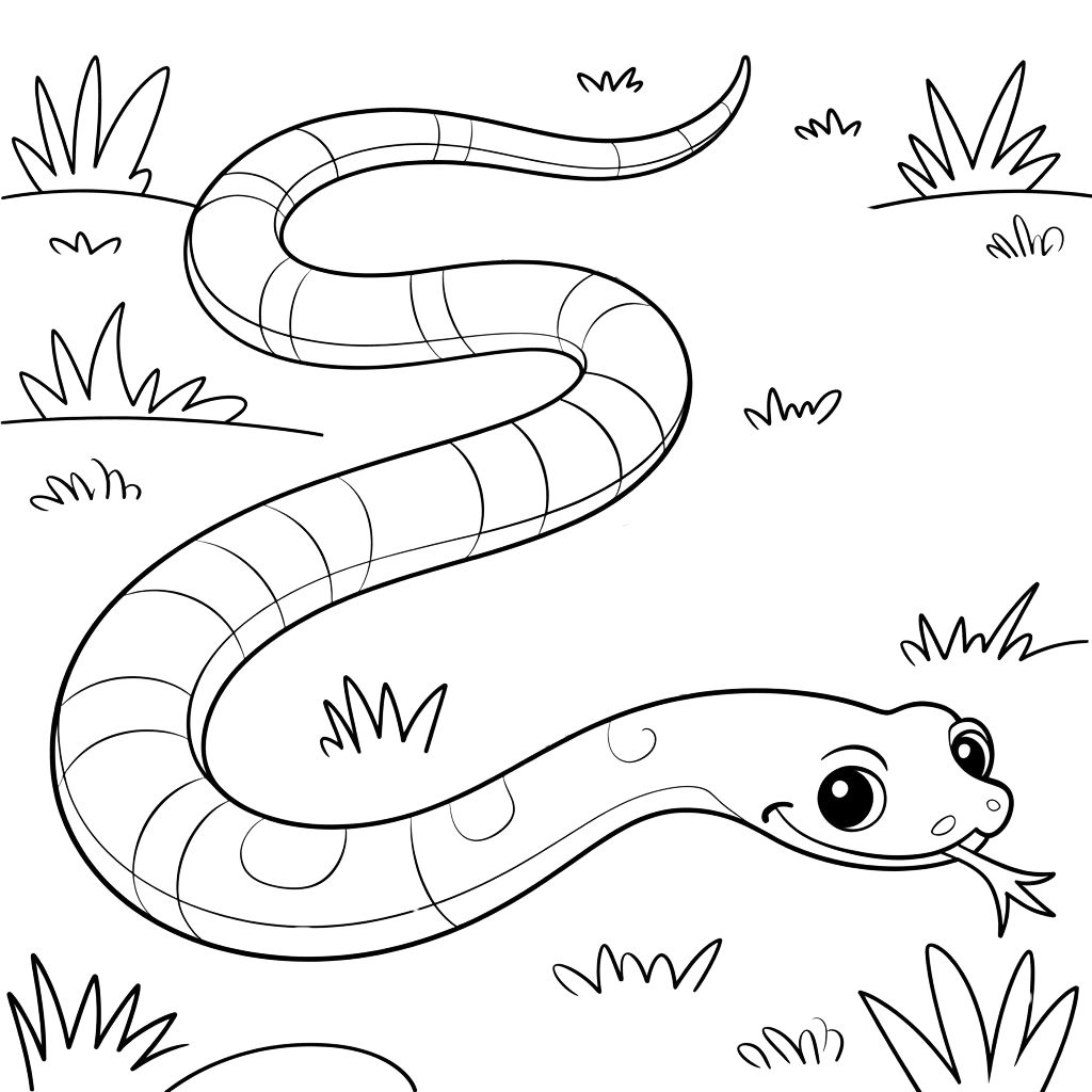 serpent en dessin