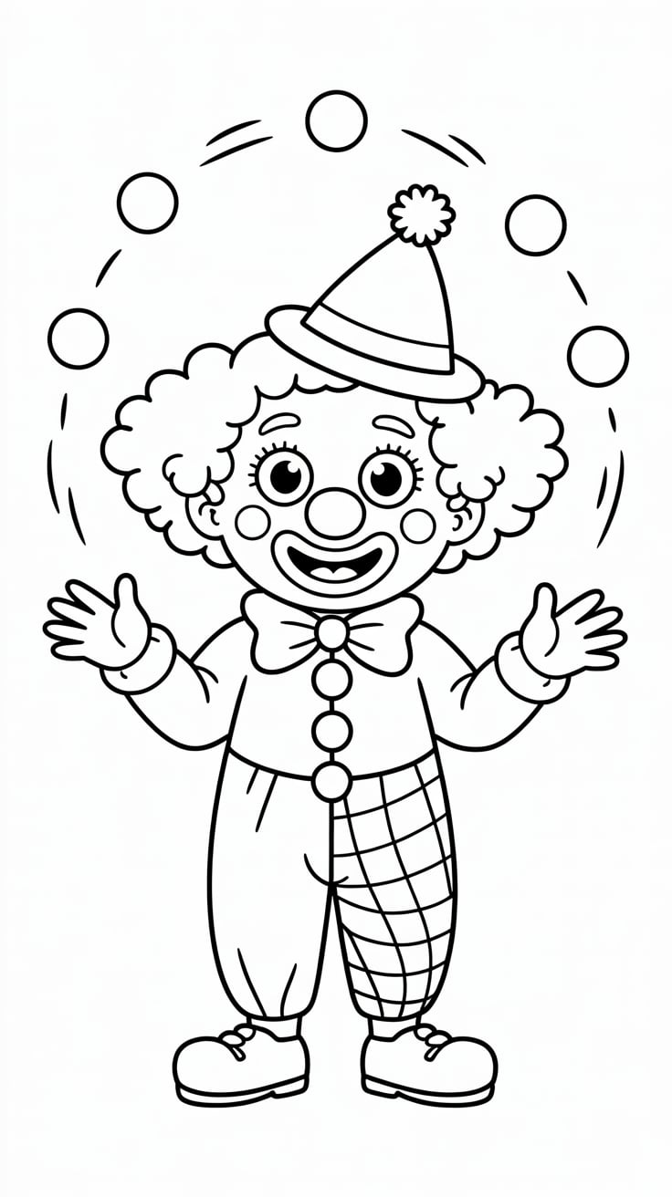 dessiner poisson clown