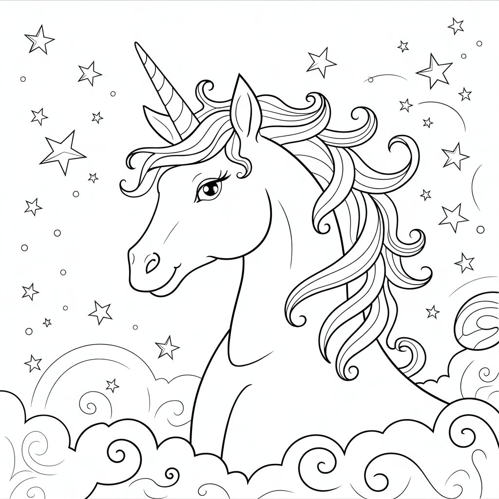 dessin licorne