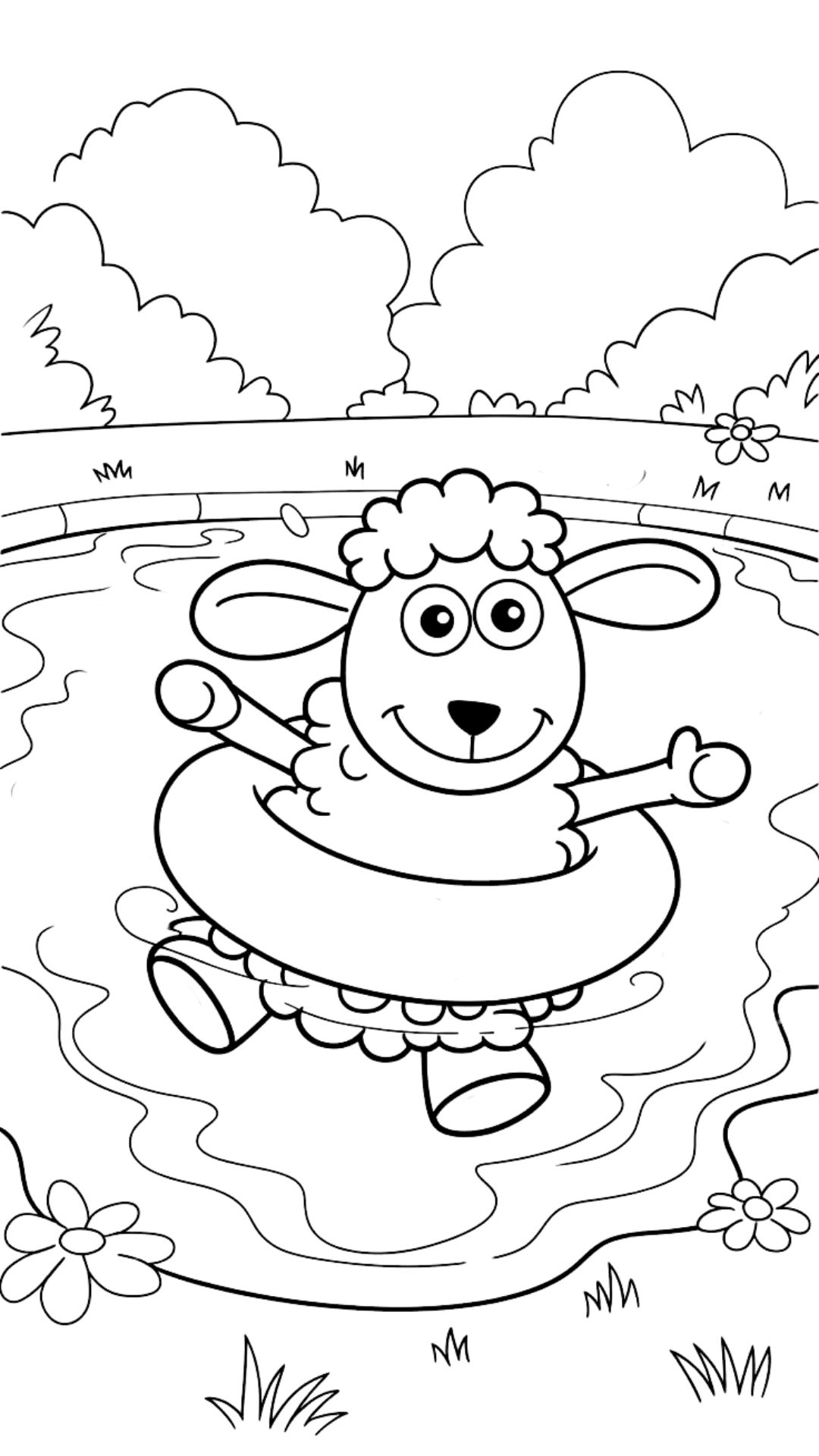 coloriage de mouton