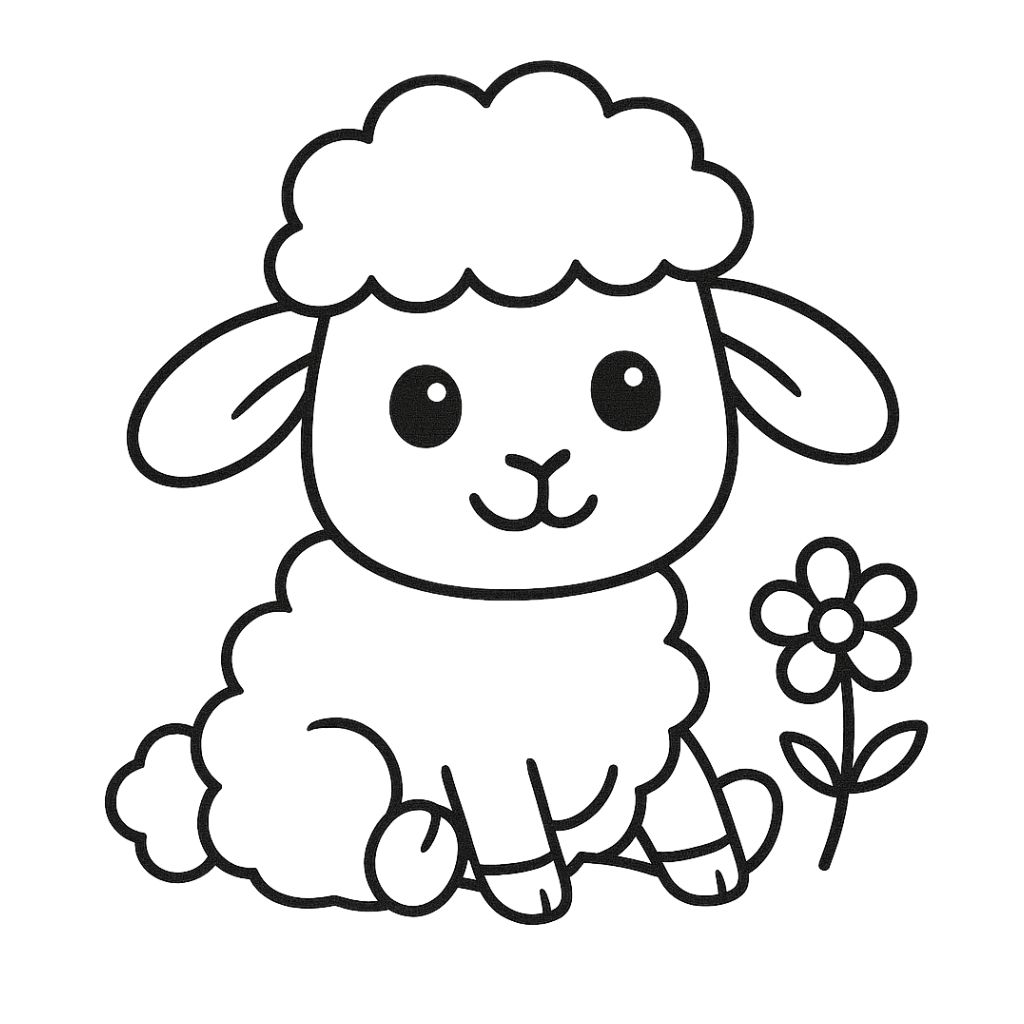 coloriage mouton