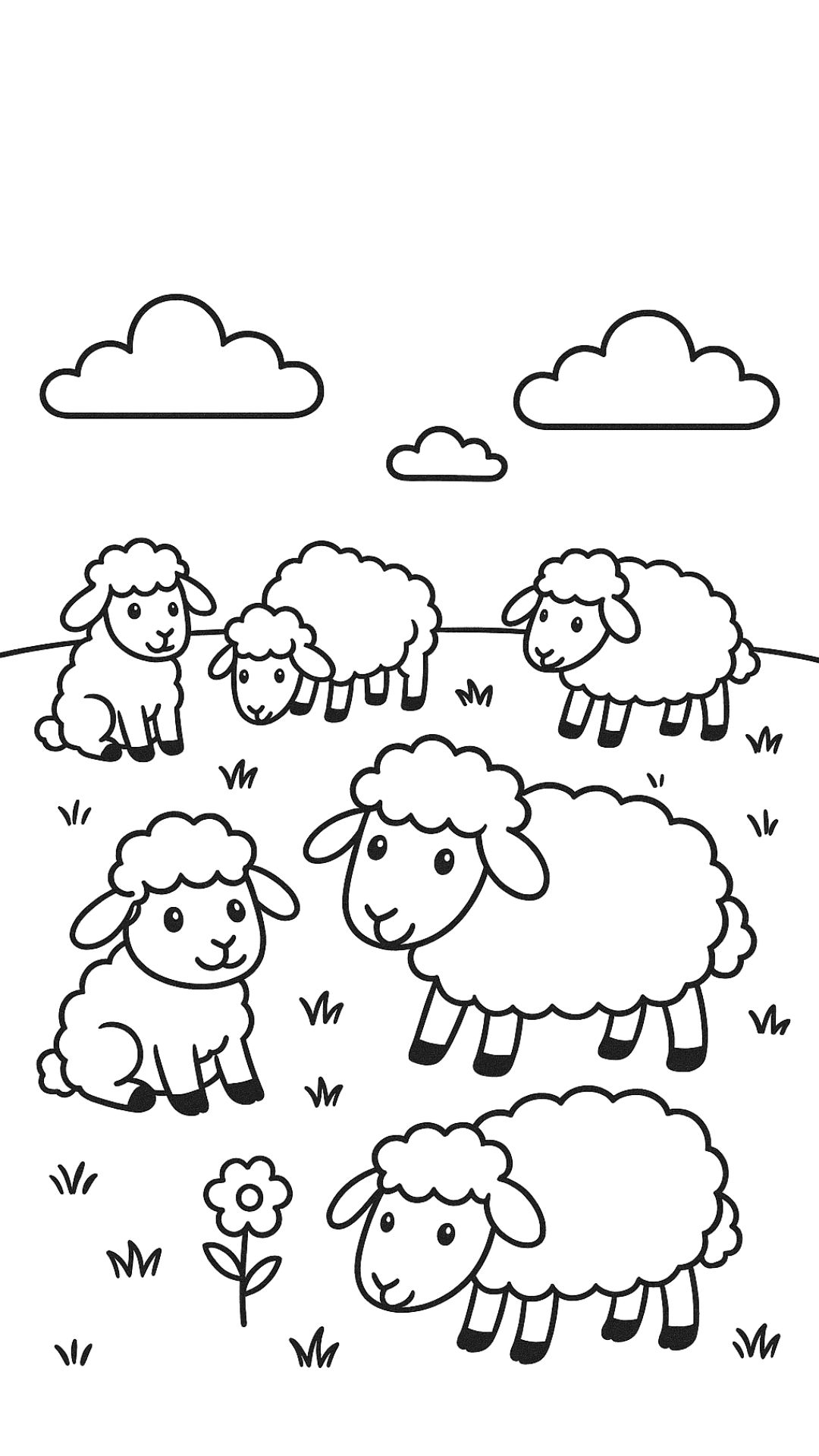 coloriage d'un mouton