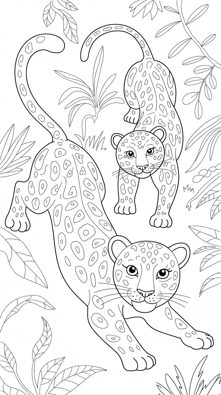 panthere coloriage