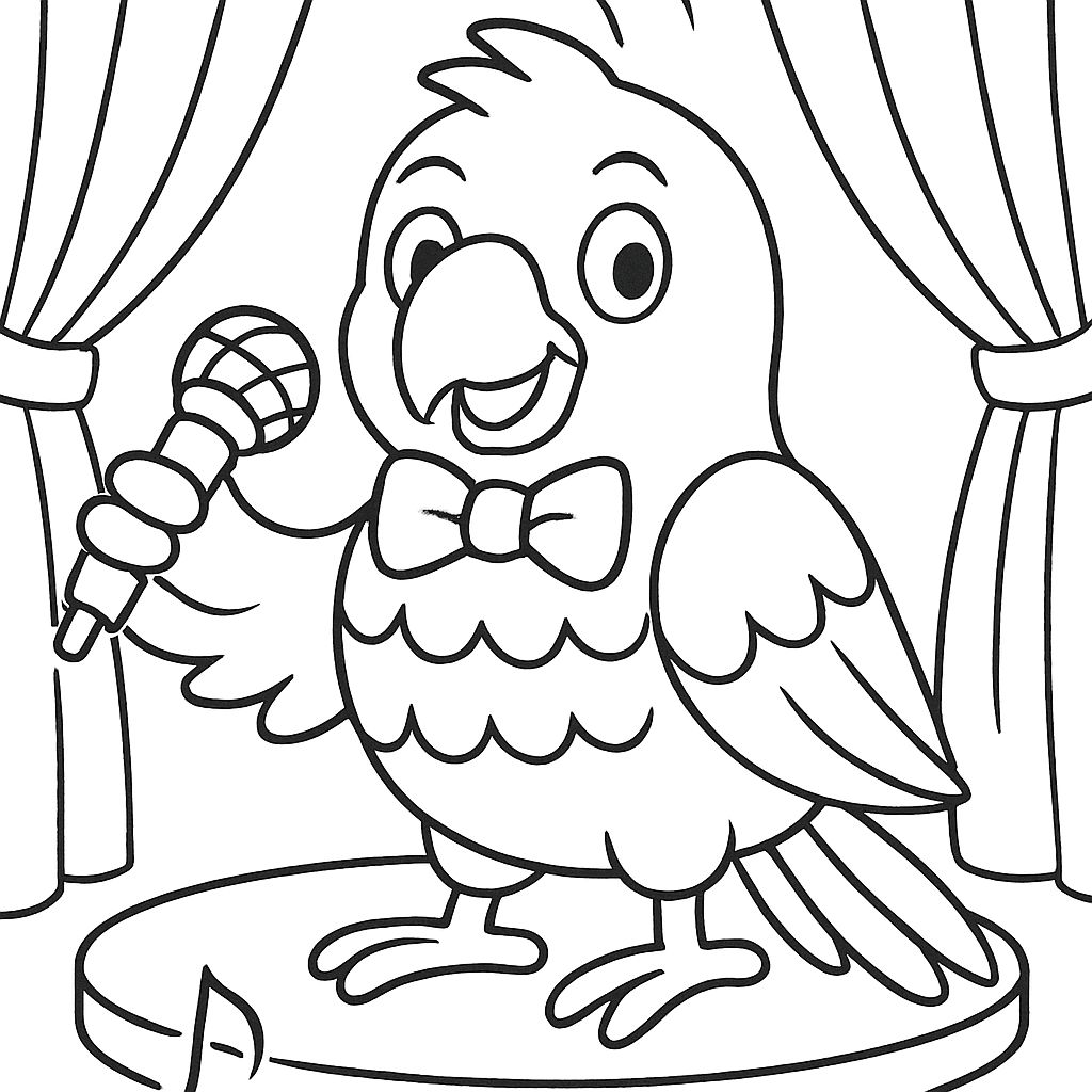 dessiner perroquet facile