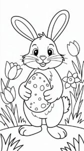 lapin de paques dessin