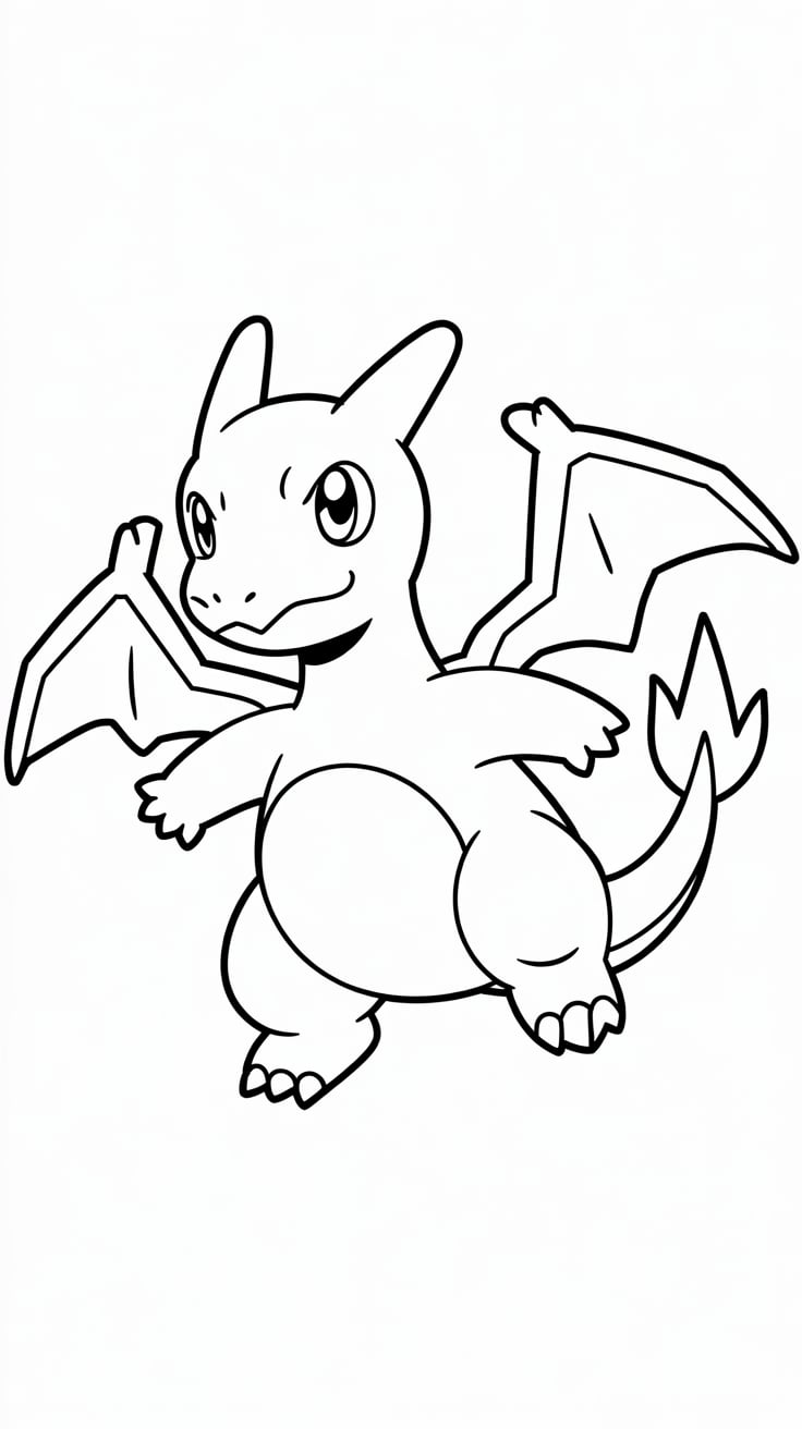 pokemon dracaufeu coloriage