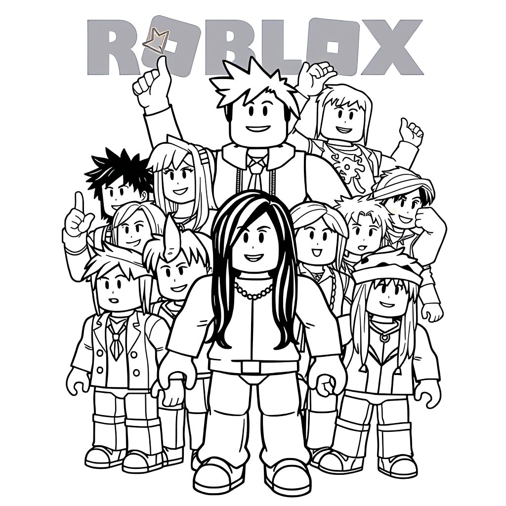 coloriage de roblox