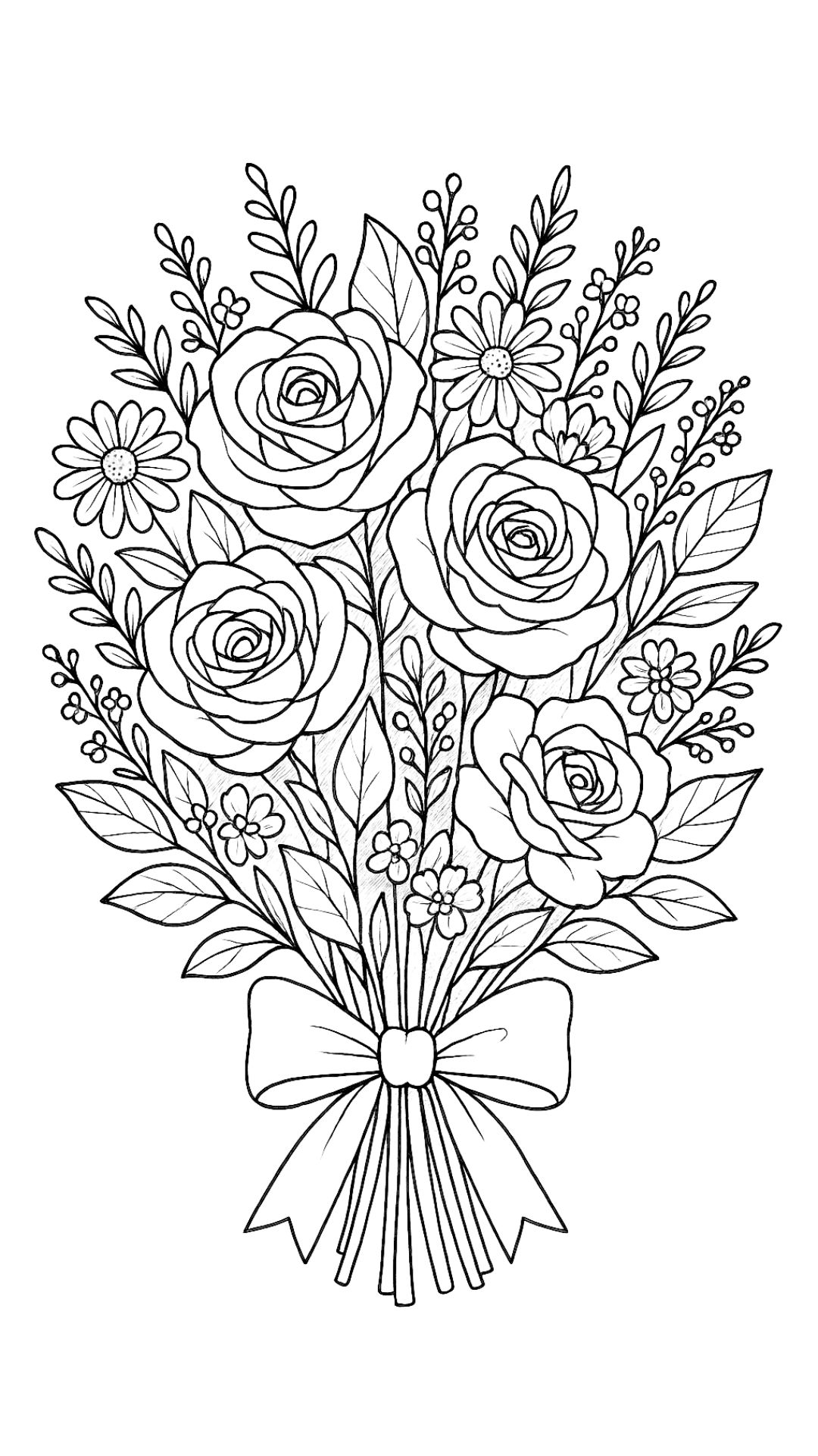coloriage à imprimer rose