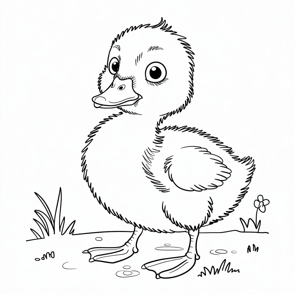 dessiner un canard facile