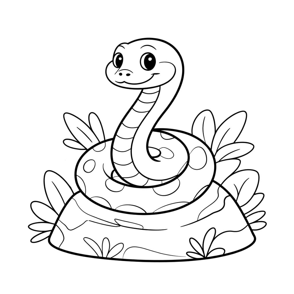 coloriage serpent