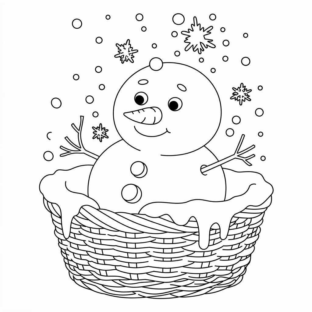 bonhomme de neige dessins