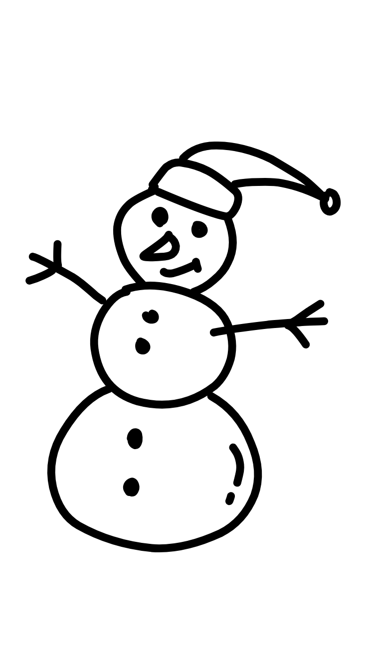 dessin bonhomme de neige à imprimer
