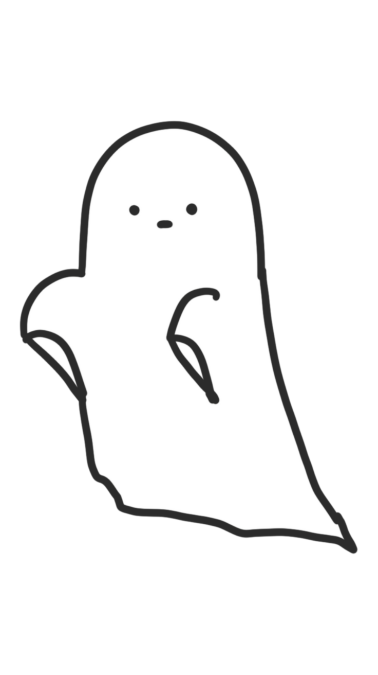 dessiner un fantôme facile