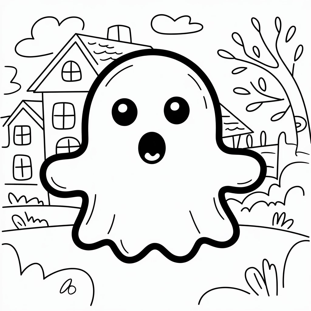 dessin fantôme facile