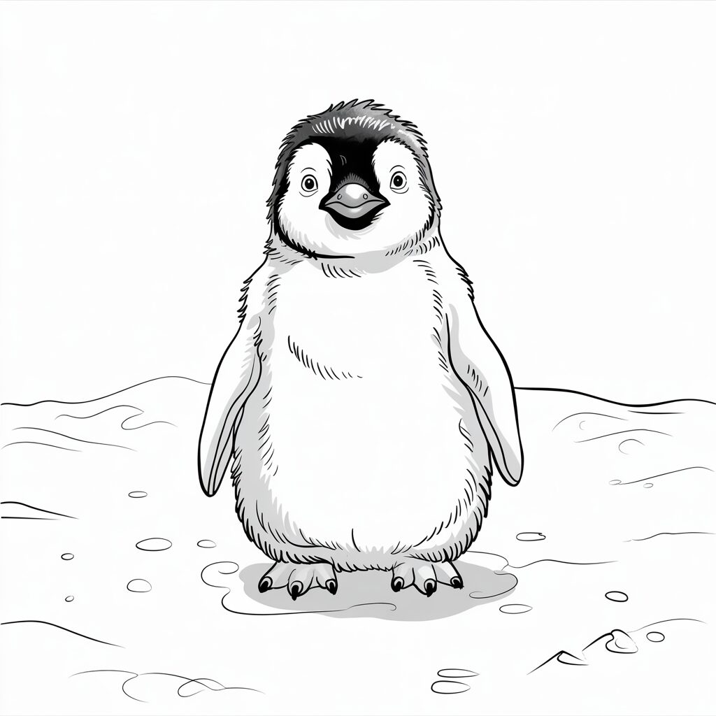 dessin de pingouin