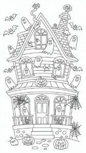 dessiner maison hantée