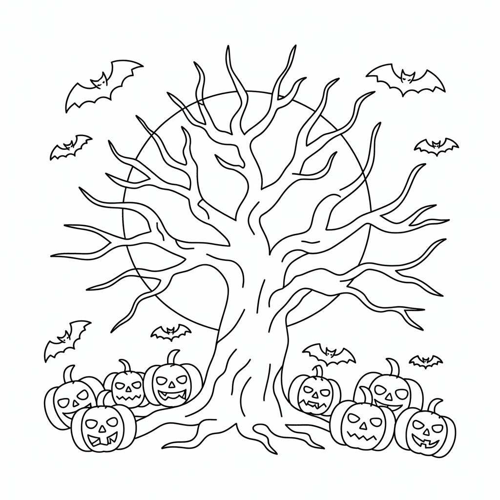 arbre coloriage