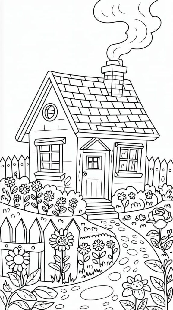 dessin maisons